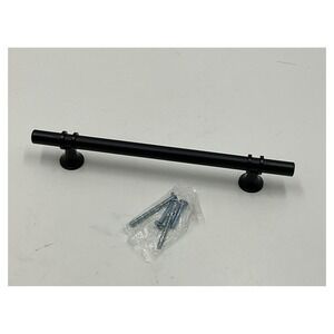 Amerdeco 8 Pack Matte Black Cabinet Drawer Pulls 6" Hole Center Bar Handles